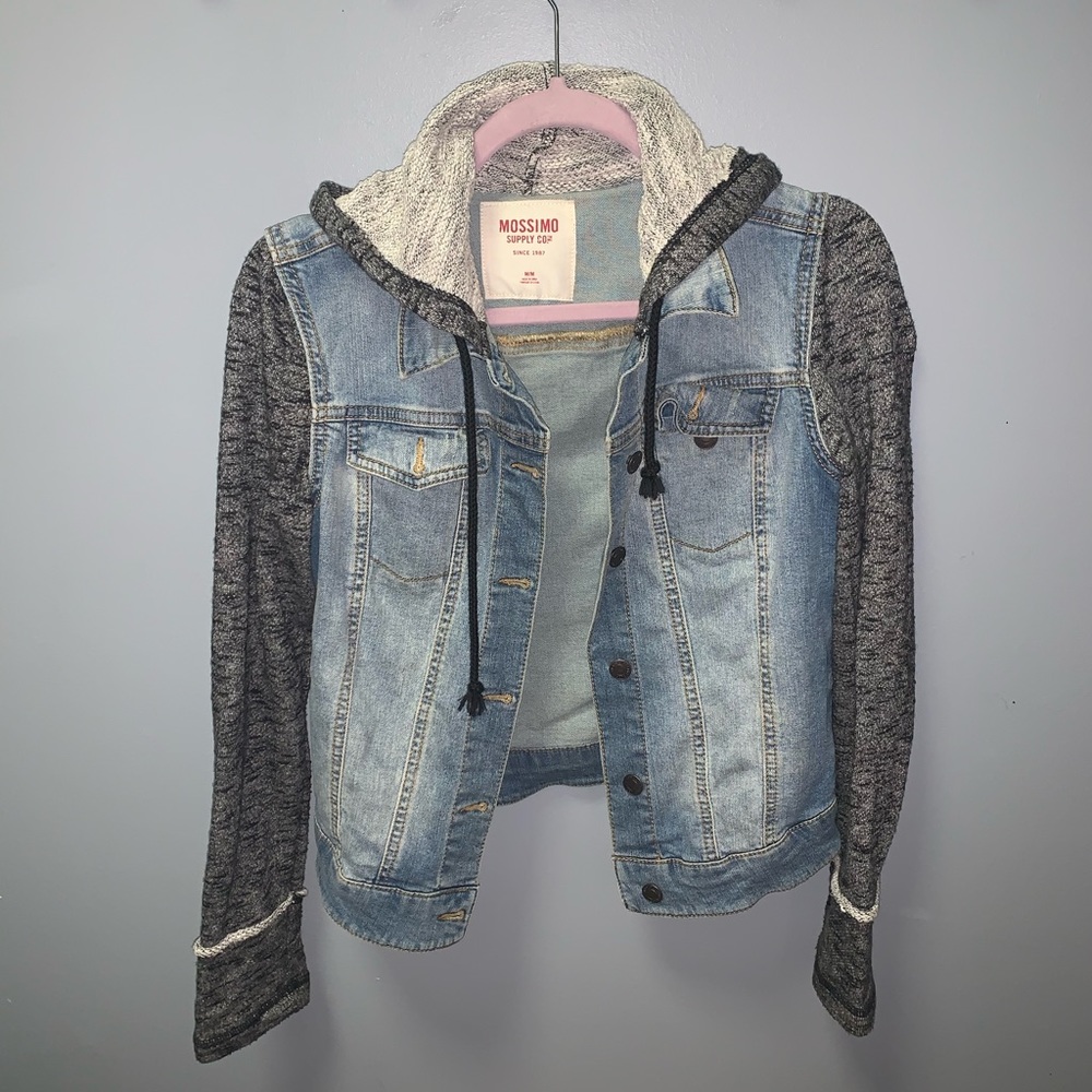 Mossimo Jean Jacket with Hood